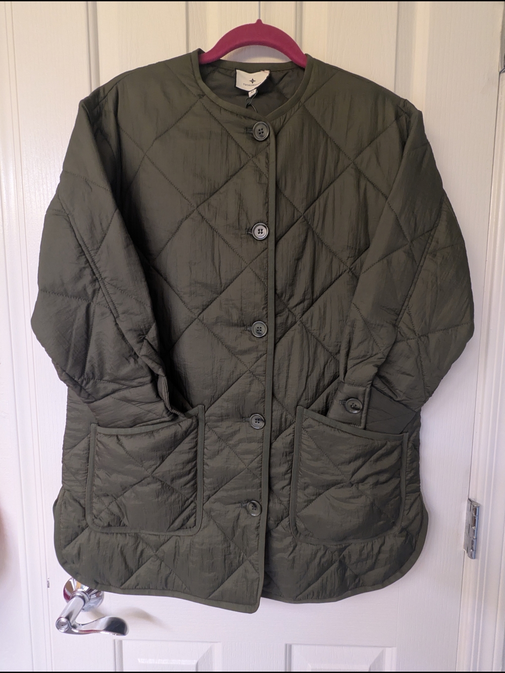 Tuckernuck Olive Green Quilted Yates Jacket